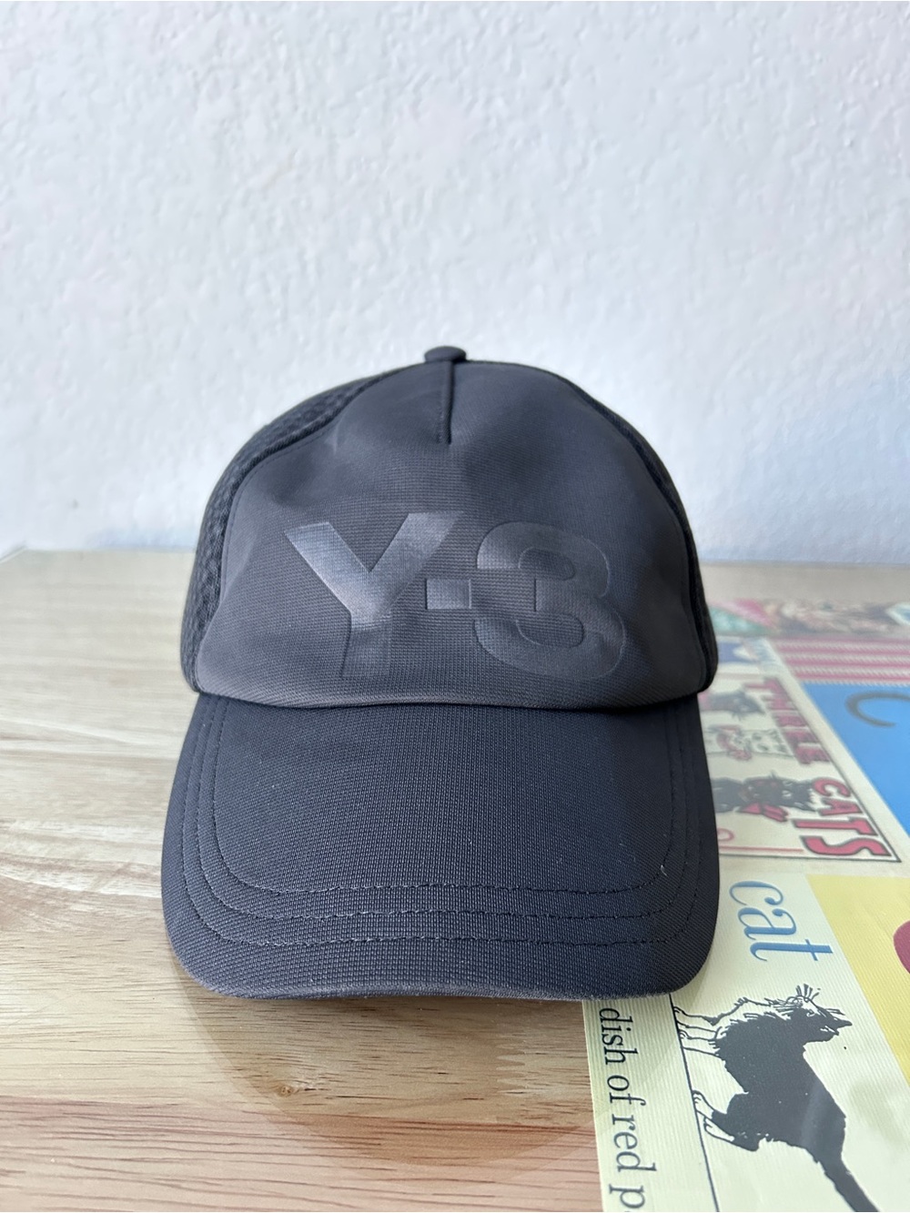 Adidas Y-3 • Yohji Yamamoto Trucker Hat • Tonal Grey • Mesh Back Cap • Pre-Owned